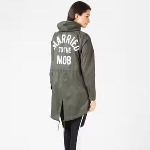 MTTM Green Arch Mob Parka; Like new condition, rarely ever worn, Size Medium